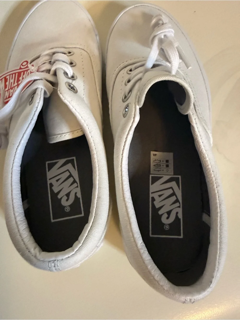 Vans Authentic White Low-Top Canvas Sneakers - women’s size 5.5 NEW NWT - Picture 4 of 7